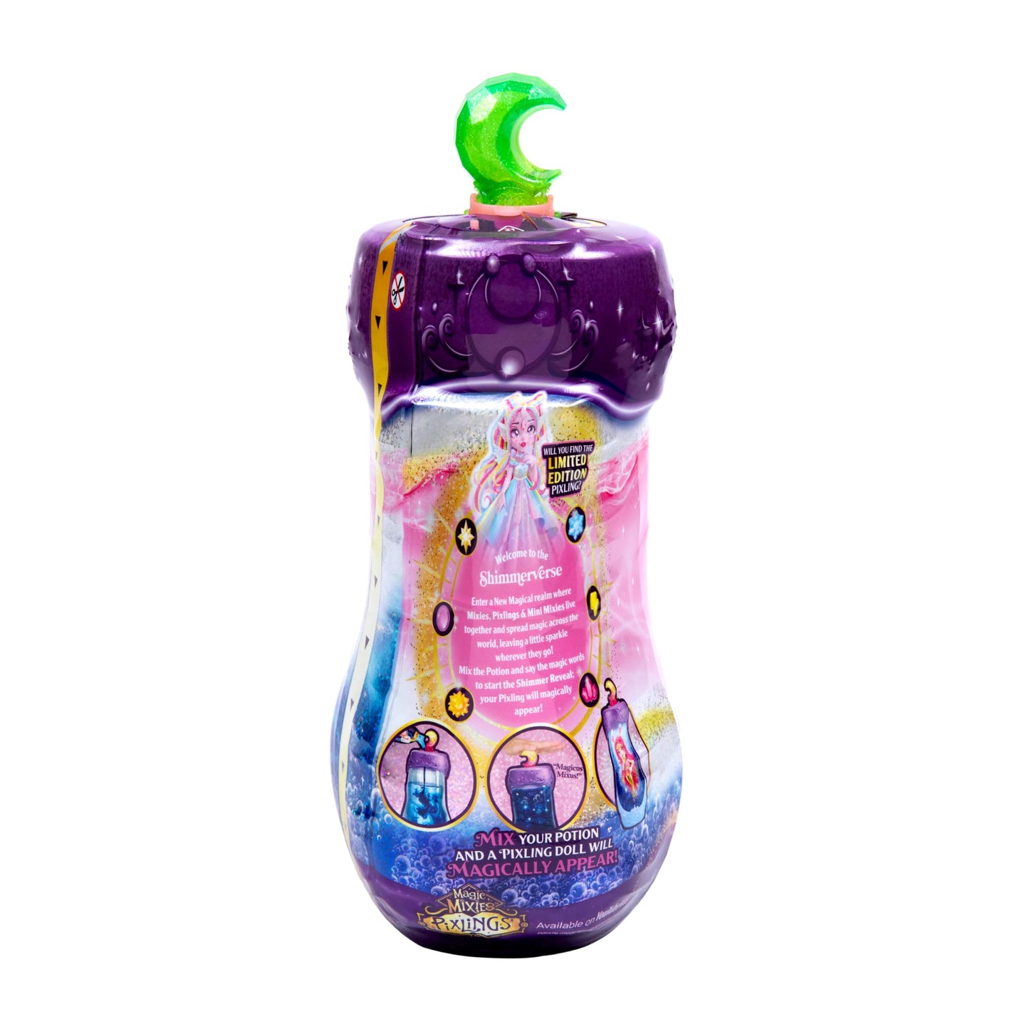 Magic Mixies Shimmerverse Series, Create & Mix Magic Potion To Magically Reveal Faye The Fairy Pixling, This Beautiful 6.5' Shimmerverse Pixling Fashion Doll Appears Inside The Potion Bottle
