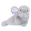 SuzziPals Heatable & Coolable Manatee Plush - Grey Lavender Scented Stuffed Animal for Soothing Relaxation & Stress Relief
