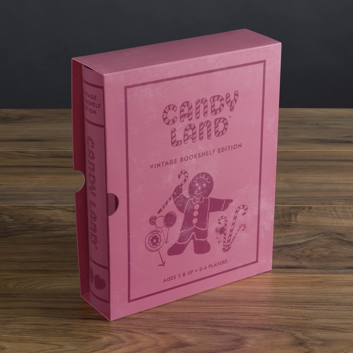 WS Game Company Candy Land Vintage Bookshelf Edition Board Game, Multi, For 2-4 Players, Model 40411, Linen Material