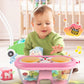Jhoprcin Baby Toys for 6 to 12 Months: 7 Models Pink Rotating Light Up Drum Musical Instruments for 12-18 Months Kids  Tummy Time Toys for Baby 0-3-6-9 Months  Walker for Boy Girl Gifts