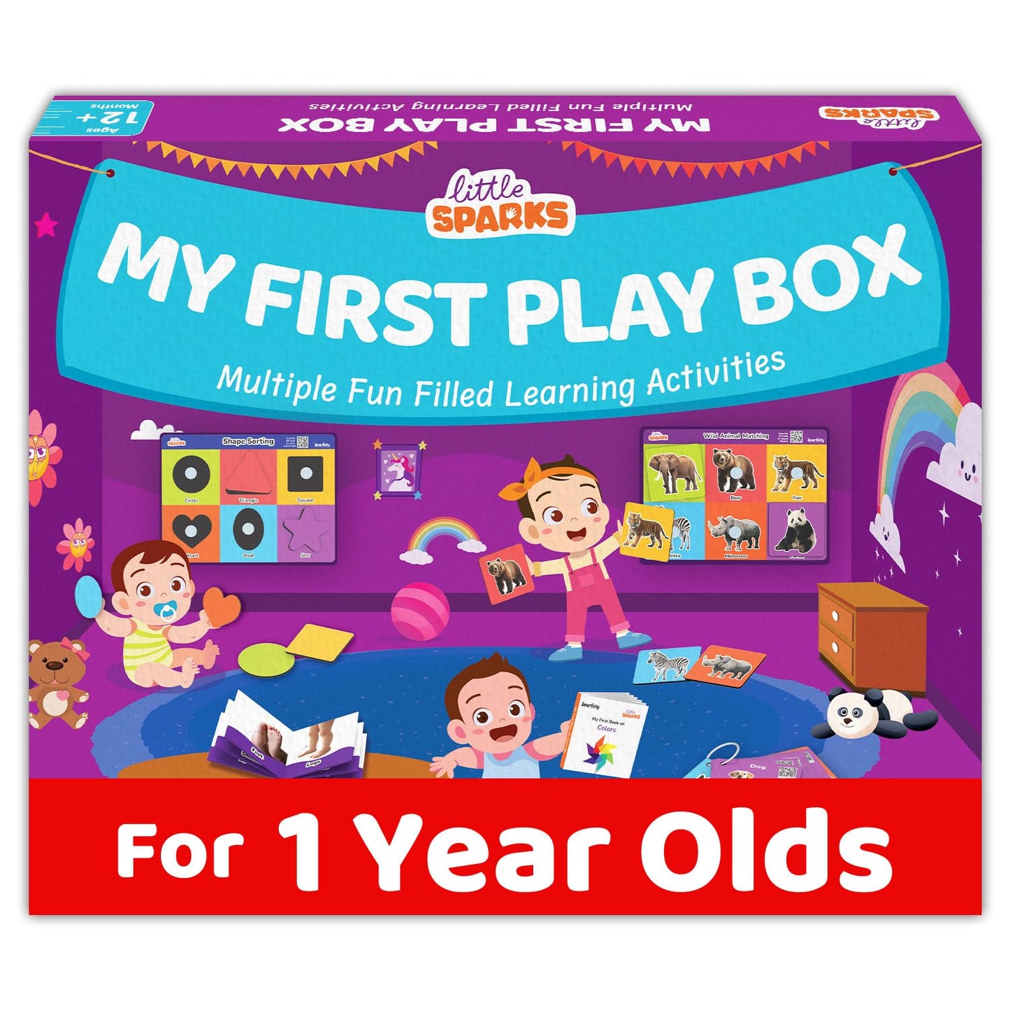 Smartivity 5In1 Montessori Play Box For 1+ Years Boys & Girls | 5 Educational Activities | Birthday Gift For 1+ Year Old Kids I 