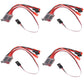 4Pcs 20A Brushed Esc Motor Speed Rc 2Khz Forward Reverse Brush Brake 4.8V-8.4V Electric Speed Controller For Diy Rc Car Truck Bo