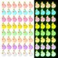 Fuyamp 120 Pieces Luminous Mini Resin Ducks with Crown Miniature Figures Micro Fairy Garden Landscape Aquarium Tiny Ducks Dollho