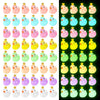 Fuyamp 120 Pieces Luminous Mini Resin Ducks with Crown Miniature Figures Micro Fairy Garden Landscape Aquarium Tiny Ducks Dollho