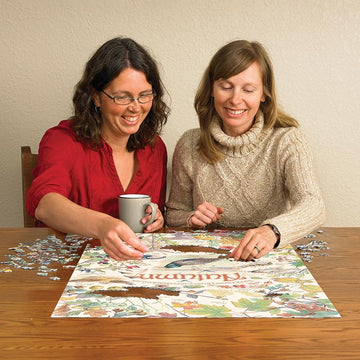 Cobble Hill 1000 Piece Puzzle - Country Diary: Autumn - Sample Poster Included
