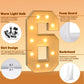 Imprsv 4Ft Marquee Numbers, Light Up Numbers For 60Th Birthday Decorations, Marquee Light Up Letters Anniversary Party Decor, Mo
