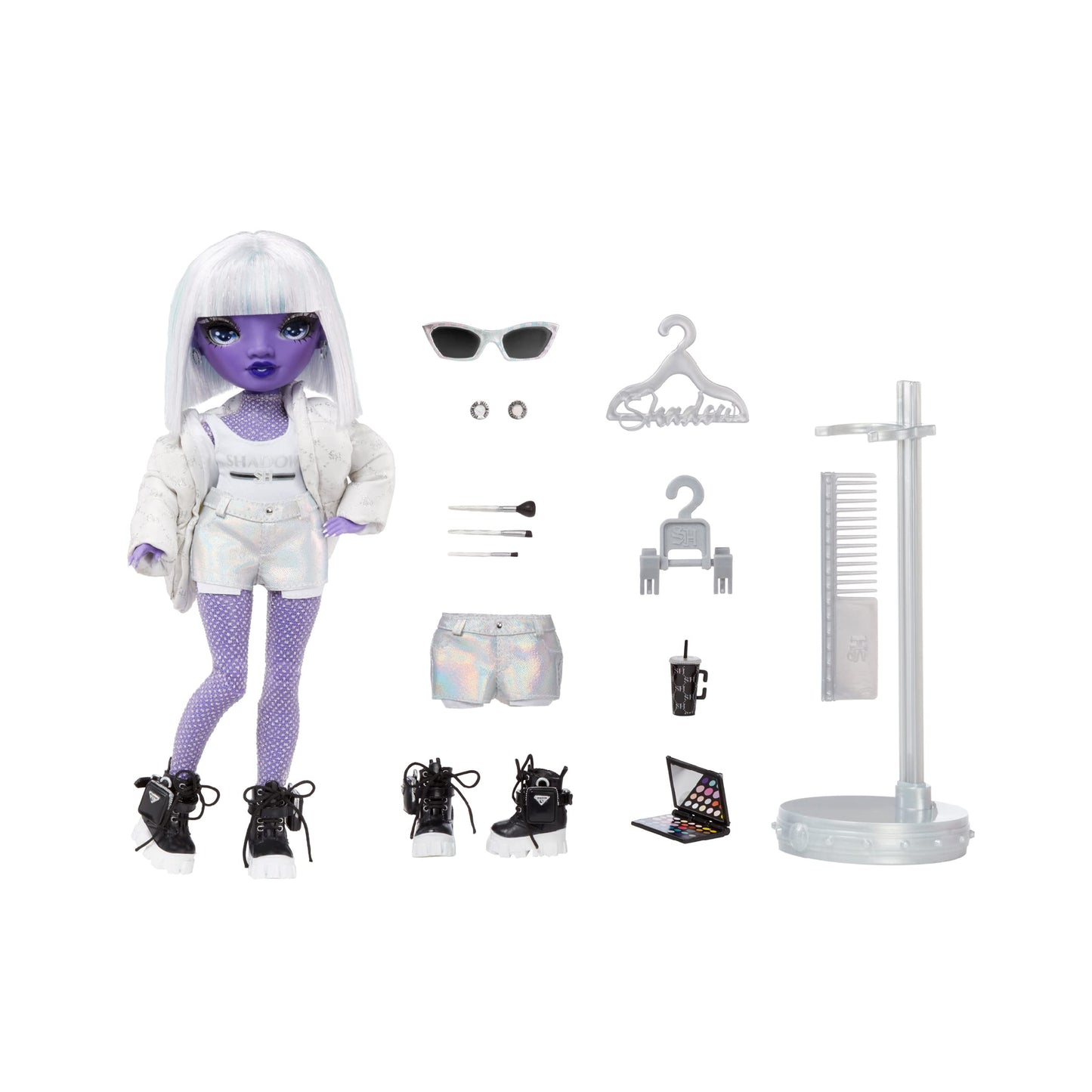 Rainbow High Shadow High Dia Mante- Purple Fashion Doll. Fashionable Outfit & 10+ Colorful Play Accessories. Great Gift for Kids