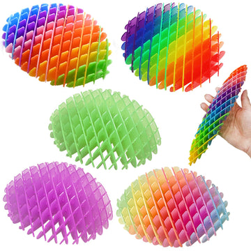 Fidget Worm Toy 5Pcs - Quiet Worm Sensory Toy,Stress Relief Fidget Toys,Stress Relieving Toys,Resistance Fidget Toys,Anxiety Rel