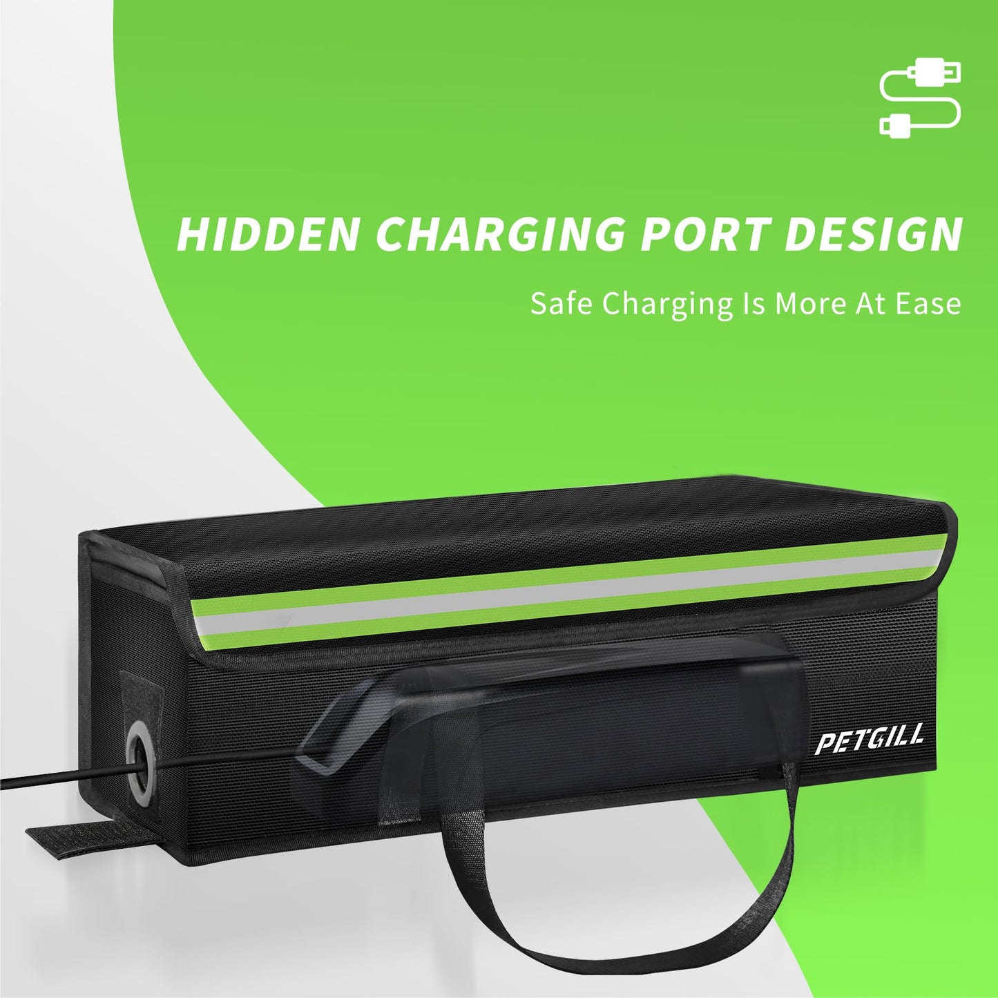 Lipo Fireproof Safe Bag Ebike Accessories Battery Charging Bag Case Charge Explosionproof Bag Large Capacity Lithium battery Sto