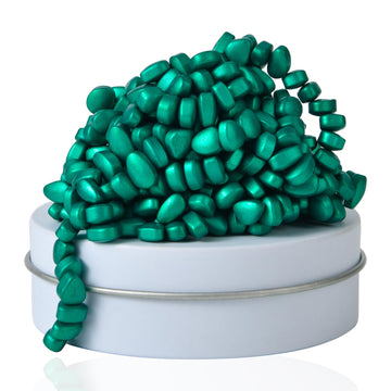 Lcvuuk Magnetic Ferrite Putty Rocks, Cyan More Than 300 Weak Magnetic Smooth Ferrite Pebbles, Magnet Rock Desk Toys And Time-Kil
