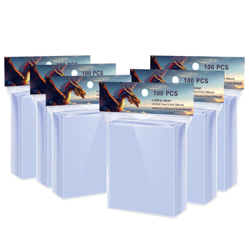 600 Counts Soft Clear Perfect Fit Inner Sleeves For Trading Cards, Exact Fit Protector For Tcg, Sports (Basketball, Baseball, Fo