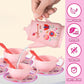 Lajeje 46pcs Kids Tea Party Set for Little Girls - Birthday Gift Toys for 3-8 Year Old Girls - Cute Princess Play Toddlers Tin T