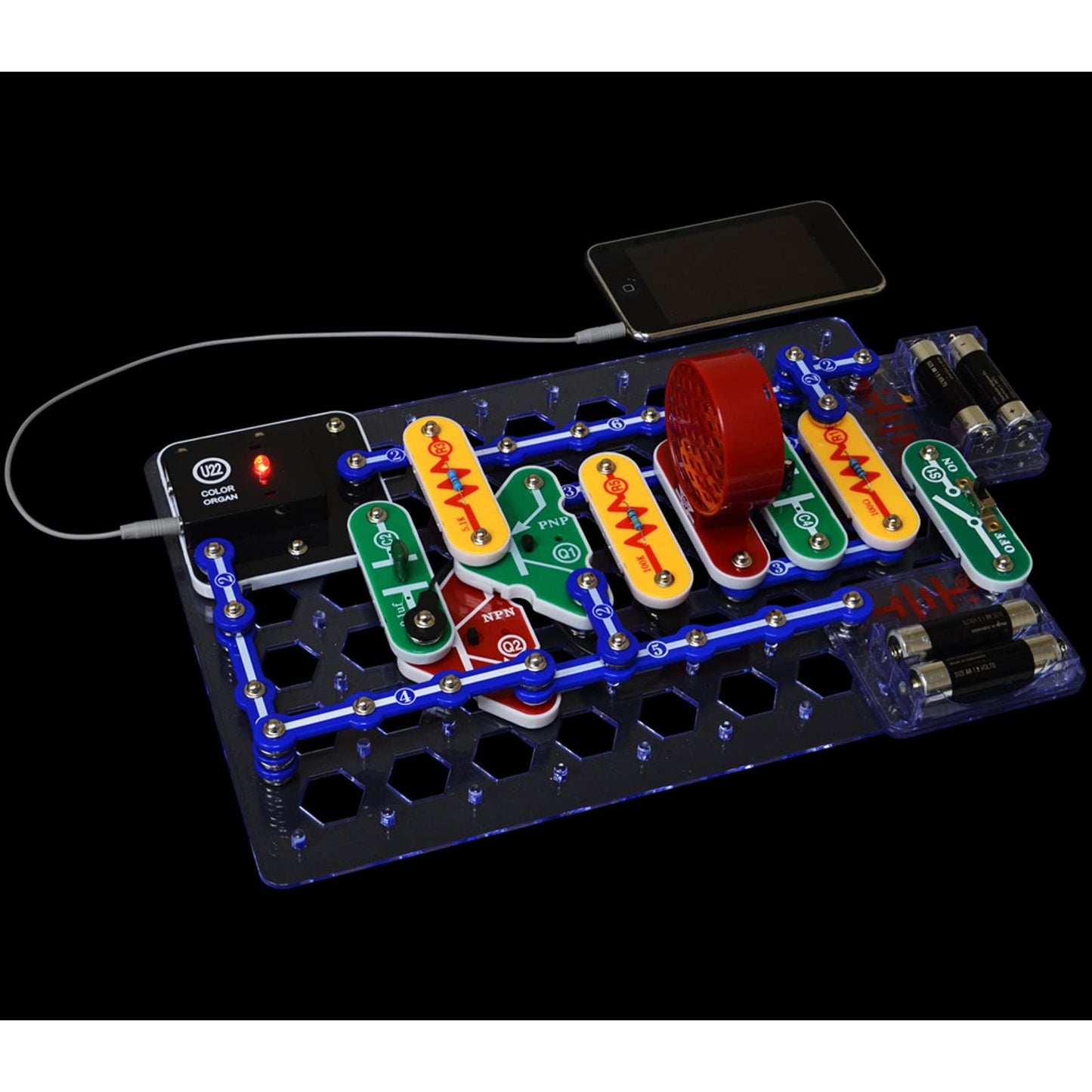 Elenco Snap Circuits Light Set EE-SCL175 - Multi Color, Plastic Educational Electronics Kit