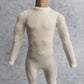 SSbeauty M 1/6 Scale Male Figure Clothes Long Sleeved Bodysuit Undercoat Jumpsuit Cloth for 12'' Action Figure Doll Clothes (Whi