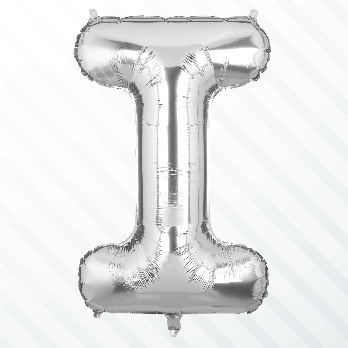 Flyloons Silver I Alphabets Letter Foil Balloons Perfect for Birthday Decoration Items, Anniversary, Bachelorette, Wedding, Fare