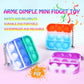 100 Pcs Mini Pop Fidget Toys Pack Party Favors, Easter Silicone Squeeze Pop Bubble Fidget Bulk Sensory Toys, Pop Keychain Bubble