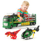 CSDCSD Tow Truck with Excavator and Dump Truck Toy for Boys 3+ Years Old, Heavy Trucks with Lights and Sounds (Rescue Trucks)