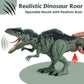 DINOSAURS'ISLAND TOYS Giganotosaurus Dinosaur Action Figure with Sound & Light, Green, Model RS069-2C, Perfect for Kids 3-7, Ideal Birthday Gift