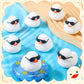 Sosation 36 Packs Mini Rubber Ducks with Sunglasses Sets 2.2 Inch Bath Squeaky Rubber Duckies Cute Float Bathtub Toys for Little