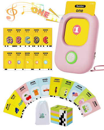 Dancingcow Talking Flash Cards With 448 Sight Words, Pocket Speech Therapy Toy For Toddlers, Autism Sensory Toys, Montessori Lea