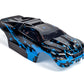 Summitlink Custom Body Muddy Blue Over Black Style Compatible For E-Revo Mini 1/16 Scale Rc Car Or Truck (Truck Not Included) Er