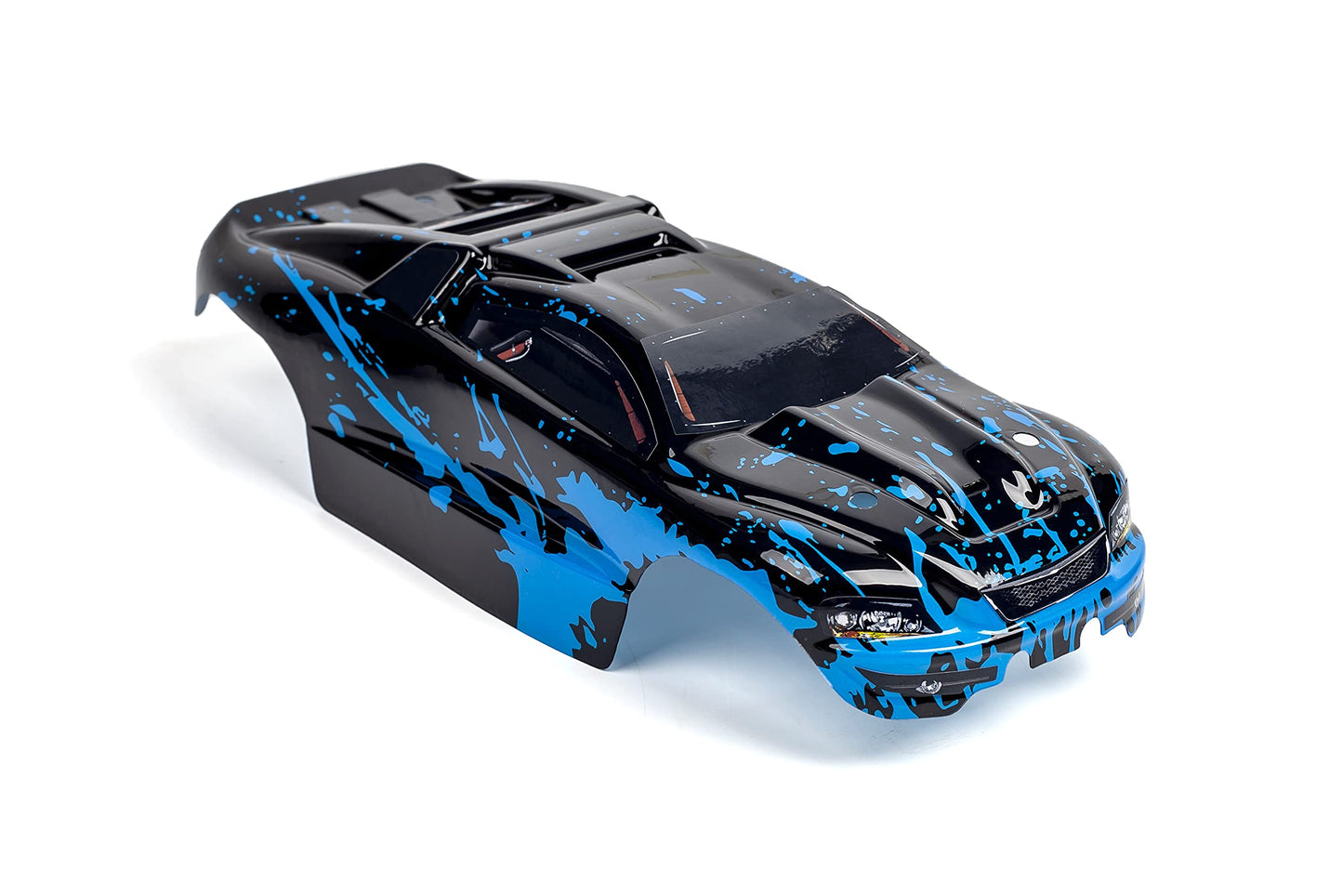 Summitlink Custom Body Muddy Blue Over Black Style Compatible For E-Revo Mini 1/16 Scale Rc Car Or Truck (Truck Not Included) Er