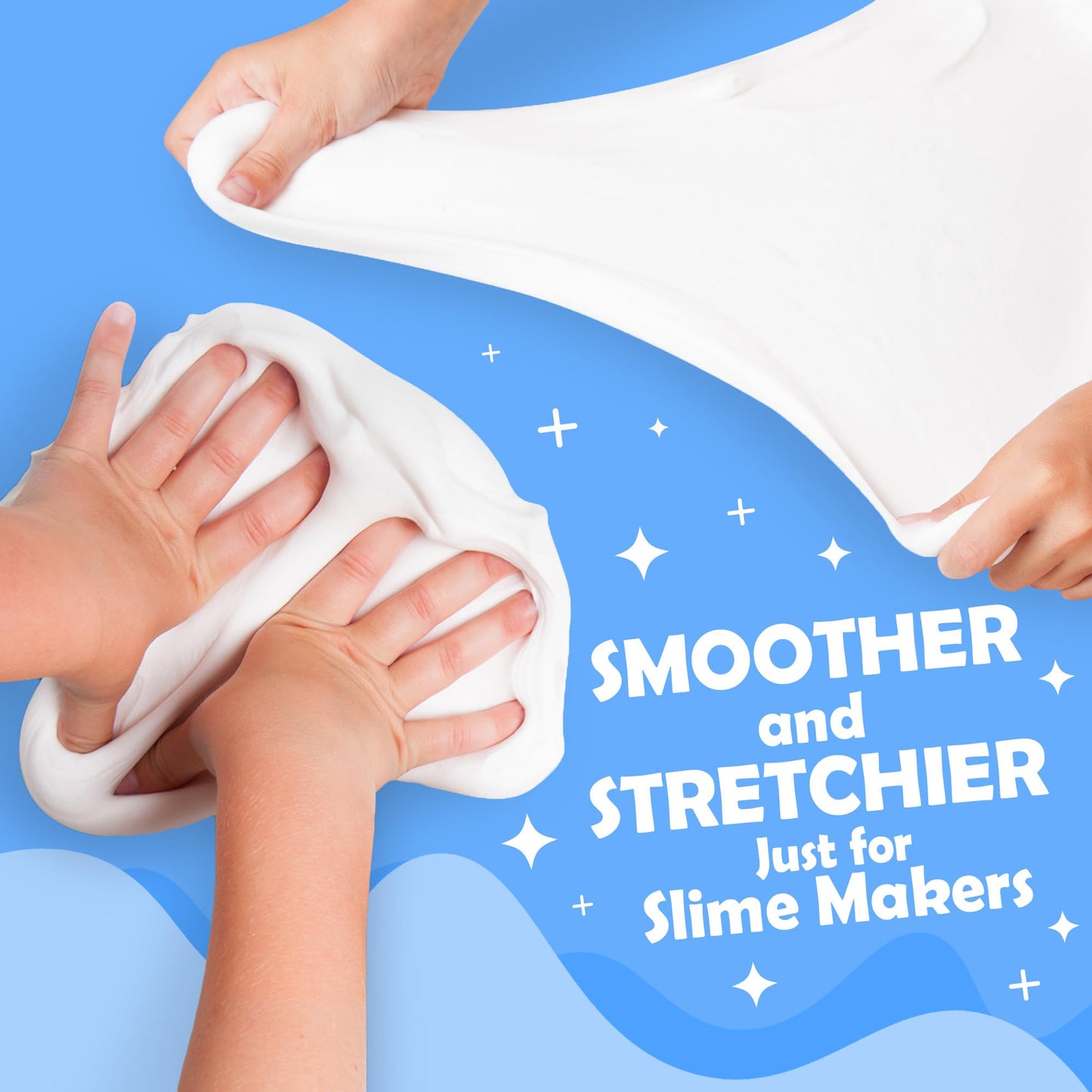 Original Stationery Soft Clay for Slime, XL White Modeling Clay for Art Crafts & Slime Fun, Add to Glue & Shaving Foam to Make B