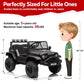 12V Ride On Truck Car, Kids Electric Vehicles Car W/Parent Remote Control, 3 Speeds 5MPH Max Speed, Spring Suspension, LED Light