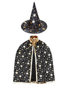 Newland Kids Wizard Cape Costume, 3-10 Years Wizard Cape And Hat, Kids Cloak Party Set - Halloween, Cosplay, Dress-Up