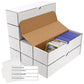 Card Box 8 Pack-6400 Count,Trading Card Storage Box With 30 Dividers&10 Labels,Card Organizer Corrugated Cardboard Storage,Card