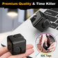 Dilabnba Fidget Spinner Cube, Metal Sensory Toy for Kids & Adults, Black Stress Relief EDC Desktop Gift for Boys & Girls