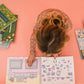 CUPKIN My First Trip Sticker & Coloring Book - 500+ Stickers, 12 Scenes, Toddler Travel Essential, Model KSB1