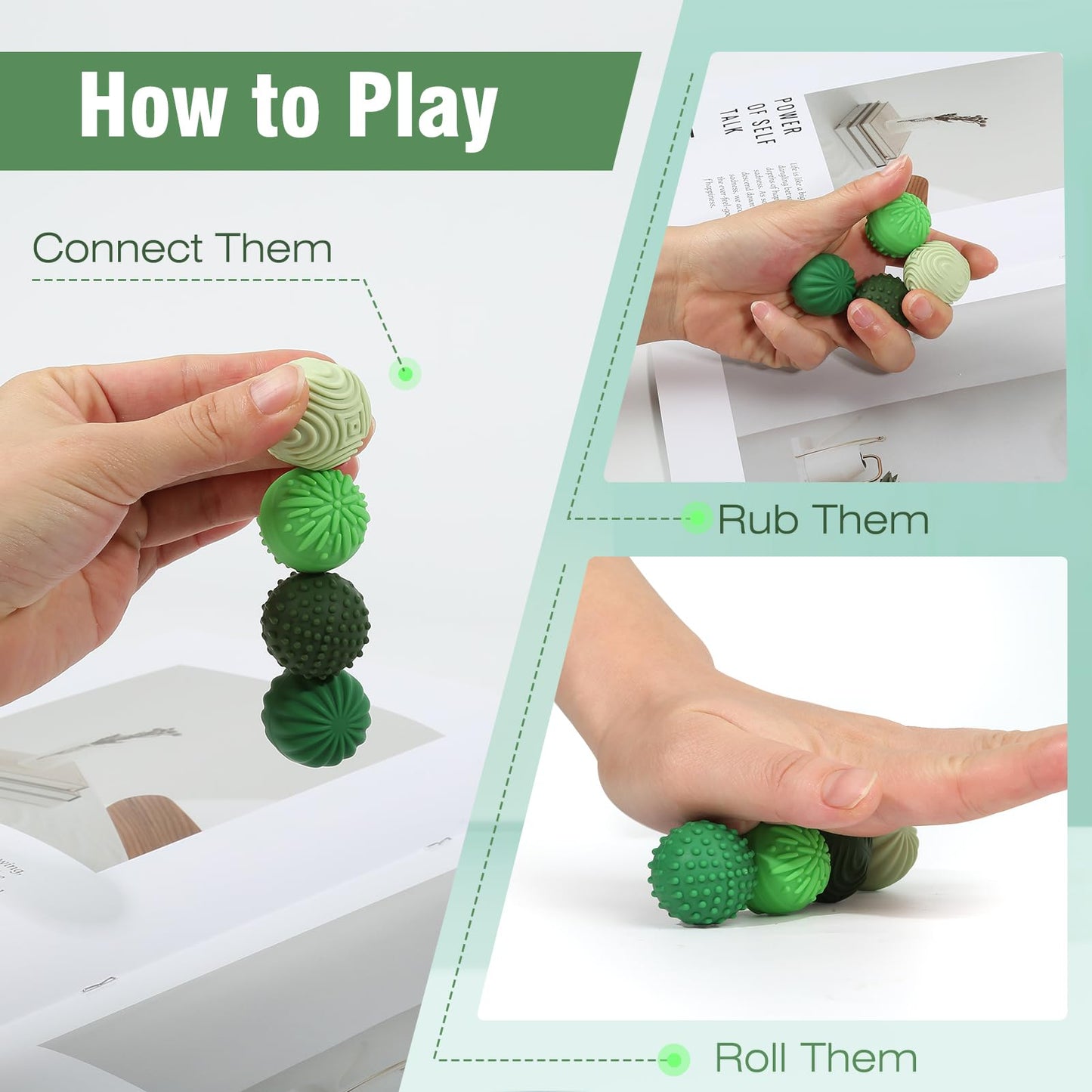 Aplist Silicone Magnetic Balls Fidgets For Adults Teens, Stress Anxiety Relief Sensory Toys For Autism Adhd, Large Texture Magne