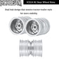 RCHUBAM RC Rear Wheel Rims with CVD Drive Shaft for 1/24 Axial SCX24 Deadbolt Bronco C10 RC Crawler Car