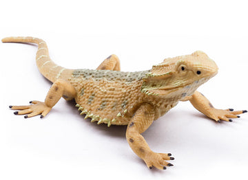 Rismise Lizard Figurine Toys - Plastic Bearded Dragon Model for Cake Decoration, Educational Play, and Reptile Prank Props