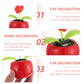 Besportble 2Pcs Solar Dancing Figurines Solar Powered Dancing Flower Heart Swinging Dancer Toy For Car Dashboard Office Desk Dec
