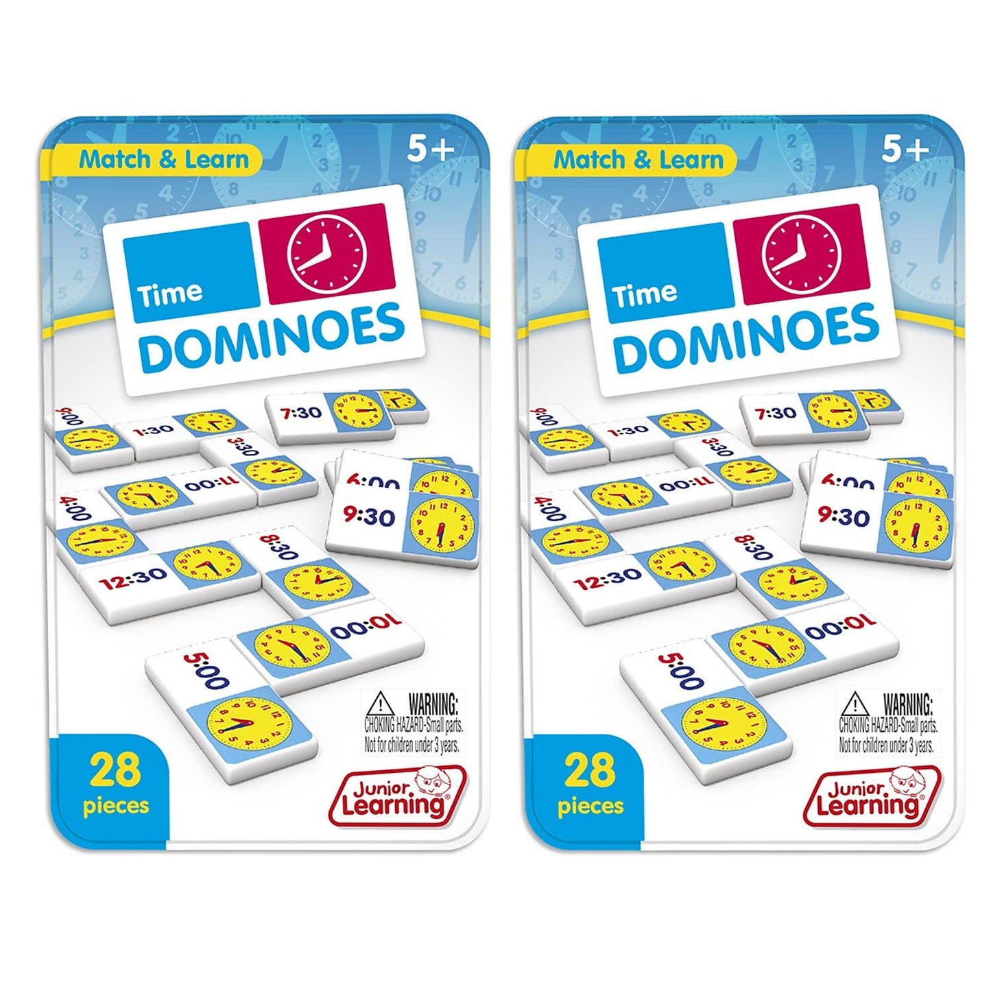 Junior Learning Jrl486-2 Time Dominoes - 2 Each