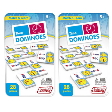 Junior Learning Jrl486-2 Time Dominoes - 2 Each