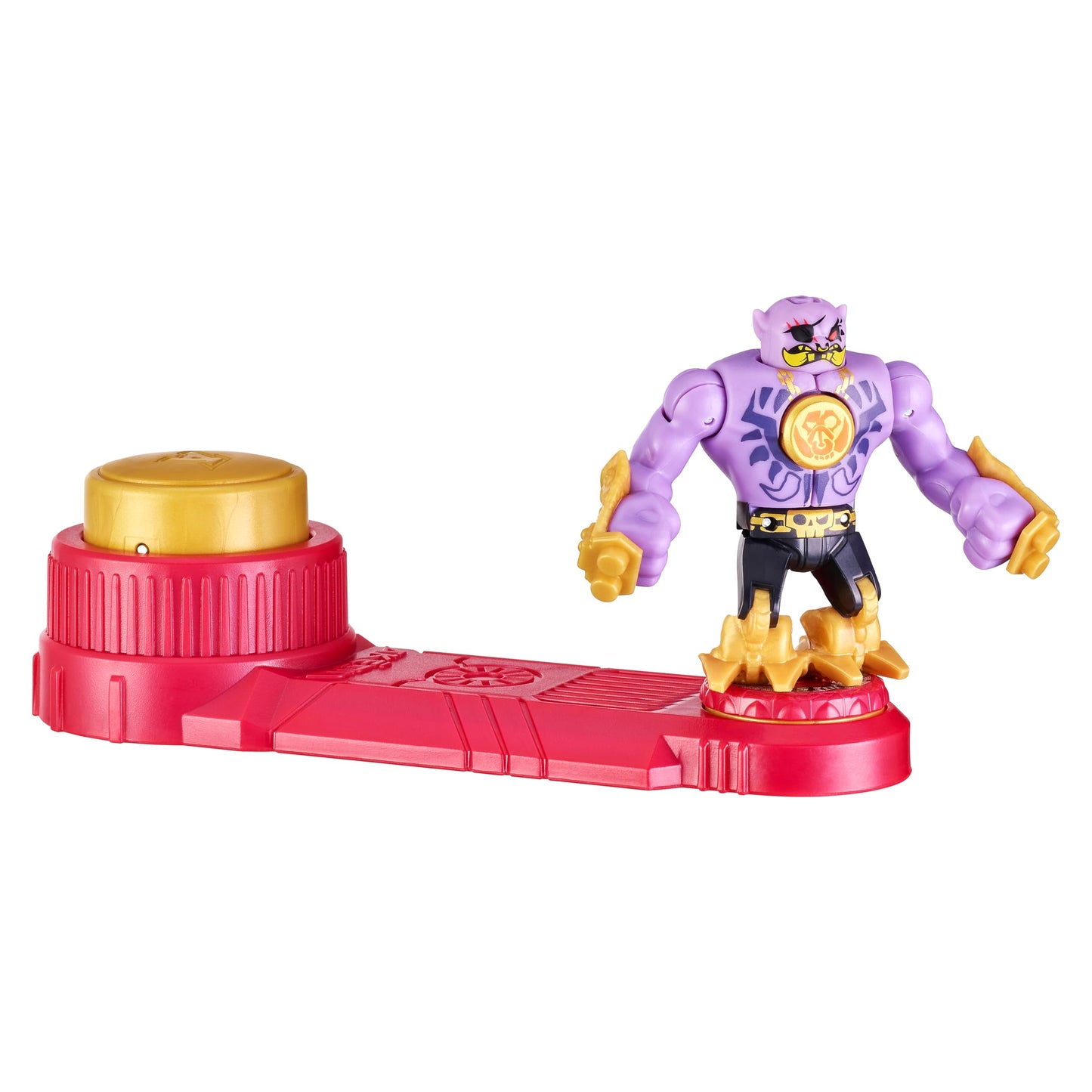 Legends of Akedo Beast Strike Battling Giant Gold Tusk. Mini Battling Warriors. protective covering Explodes Off During Battle. Ready  Fight  Split Strike. Small