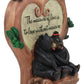 Ebros Black Bear Couple Under Heart Shaped Willow Tree Figurine Love Without Measure 6.75' Tall Forest Animal Love Tale For Anniversary Or Valentine'S Day Decor Statue