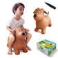 Hotmax Bouncy Horse, Inflatable Bouncing Animals Hopper For Toddlers Or Kids, Ride On Rubber Jumping Toys For Boy Or Girl Birthday Gift (Brown Dog)
