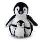 The Petting Zoo Penguin Plush Toy - Mom and Baby Stuffed Animals, 12 Inch, Black and White, Fabric, Model 316520