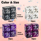ORUNI 48 PCS Magic Counter Dice Set - Purple Marble Resin D6 Gaming Accessories, 0.63 inches, Compatible with MTG and TCG