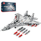 Reobrix J-15 Fighter Jet Building Set Military Air Jet with Movable Wings Single Seater Fighter 33028 Aircraft Model Kits Military Displays Gift for mature-themed Teens Boys 14+ 1066PCS