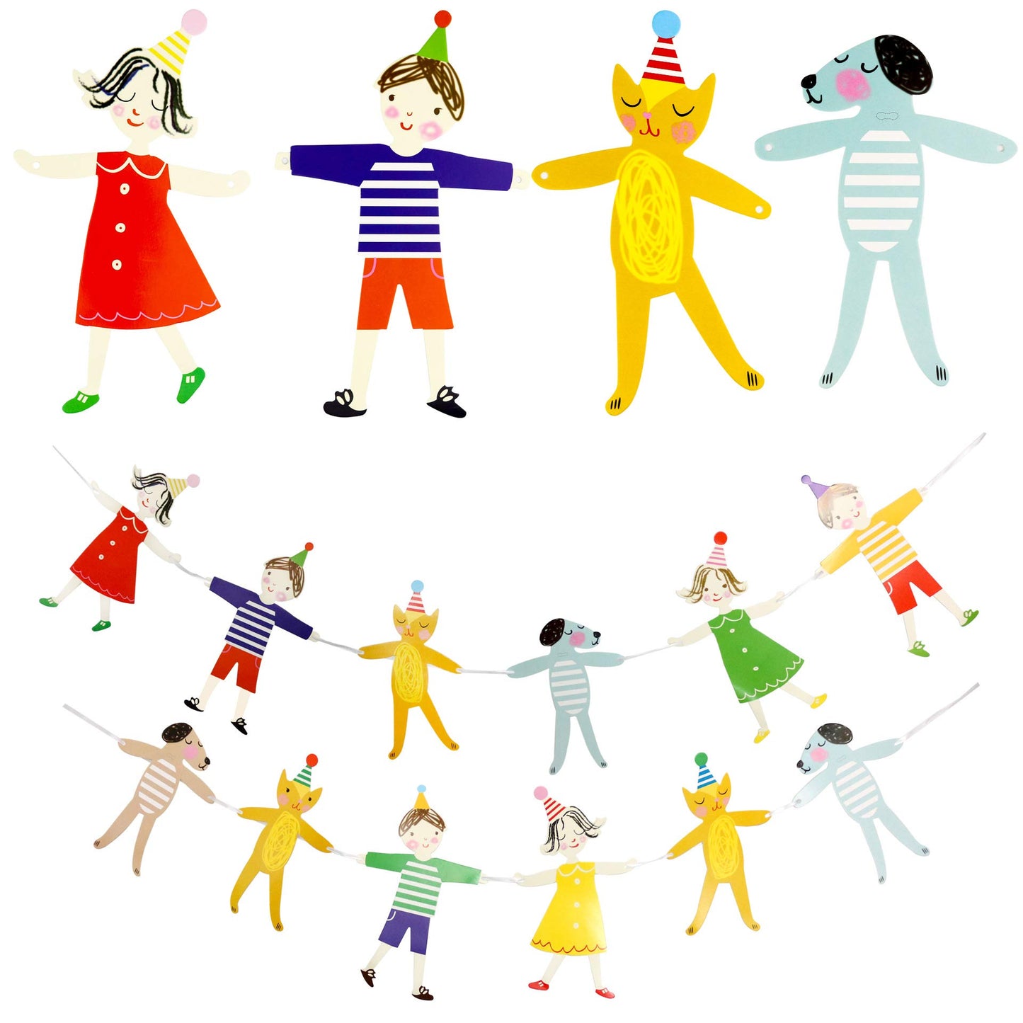 Flairs New York Happy Birthday Decorations Banner Party Props (Pack Of 1 Banner, Fairy Tale Characters)