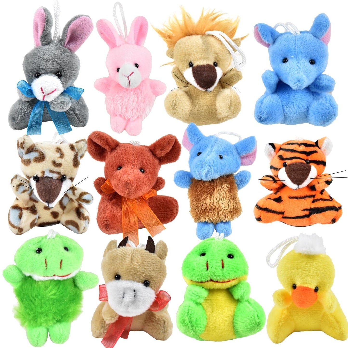 Ehenoy 12 Pack Small Stuffed Animals For Kids Mini Plushies, Plush Keychain Birthday Gifts Bulk Toys Party Favors Goodie Bag Stu