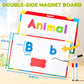 Gamenote Classroom Magnetic Alphabet Letters Kit 178Pcs With Double Side Magnet Board - Foam Alphabet Letters For Preschool Kids Toddler Spelling And Learning Colorful Abc Education Fridge Magnets