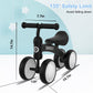 Baby Balance Bike Toys For 12-36 Months Kids Toy Boy And Girls Gifts Toddler Best First Birthday Gift Children Walker No Pedal Infant 4 Wheels Bicycle (Colorful, Black-Light)