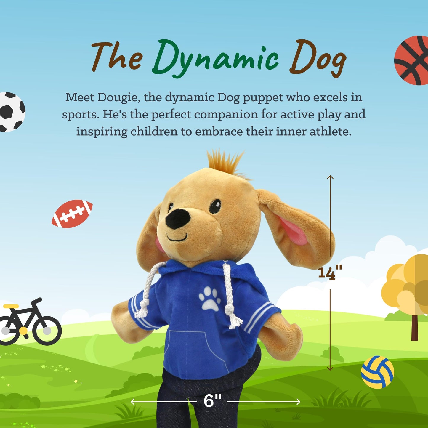 Sharewood Forest Friends, Dougie The Dog Hand Puppet, Kids Puppets, Toddlers, Kids, Puppet Theatre, Kids Toys, Animal Puppets, School, Daycare, Teachers