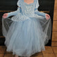 JWZWJ Fancy Cinderella Princess Dress Costume Puff Sleeve Halloween Birthady Party Cosplay for Girls 2-11T